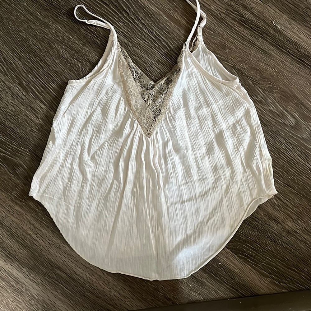 White satin/lace cami from American Eagle